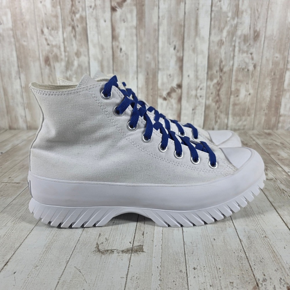 Converse Chuck‎ Taylor All Star Lugged 2.0 High Top White Blue Womens 11.5